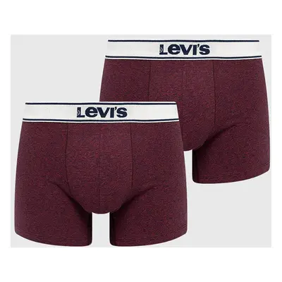 Boxerky Levi's pánské, hnědá barva, 37149.0401-red