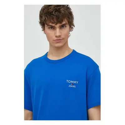 Bavlněné tričko Tommy Jeans s aplikací, DM0DM18872