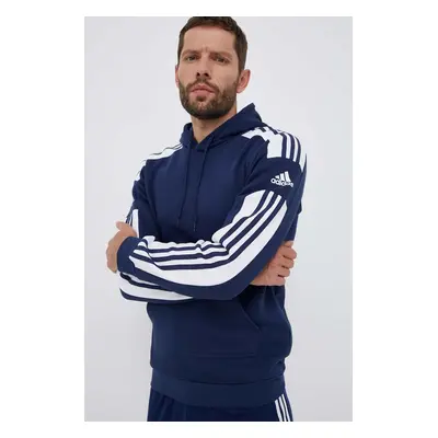 Tepláková mikina adidas Performance Squadra 21 tmavomodrá barva, s kapucí, s aplikací, GT6636