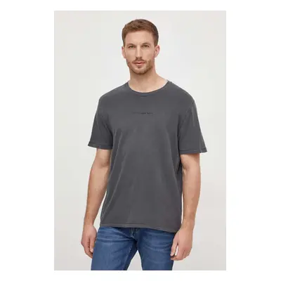 Bavlněné tričko Pepe Jeans Dave Tee šedá barva, s potiskem, PM509231