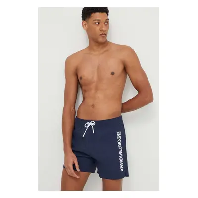 Plavkové šortky Emporio Armani Underwear tmavomodrá barva, 211740 4R422