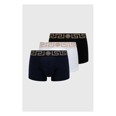 Boxerky Versace 3-pack pánské, tmavomodrá barva, AU10326 A232741