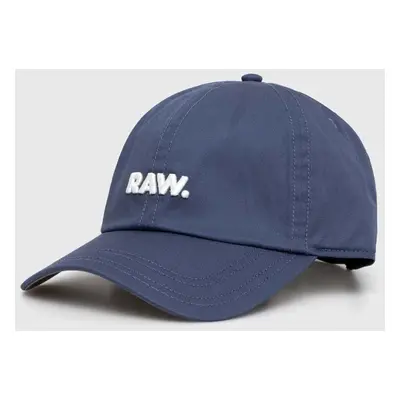 Bavlněná baseballová čepice G-Star Raw s aplikací