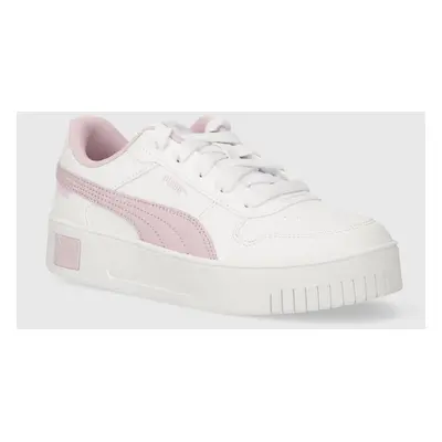 Dětské sneakers boty Puma Carina Street PS béžová barva