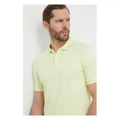 Bavlněné polo tričko Calvin Klein žlutá barva, K10K111657