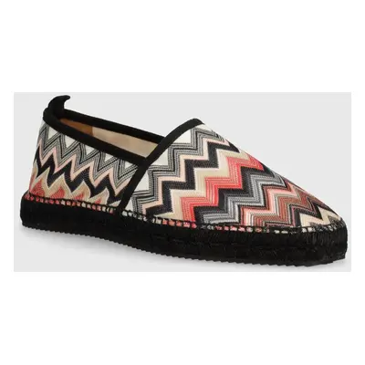 Espadrilky Missoni Corfu černá barva, M29_001