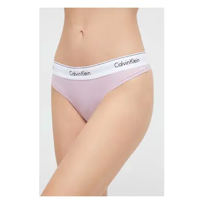 Tanga Calvin Klein Underwear fialová barva, 0000F3786E