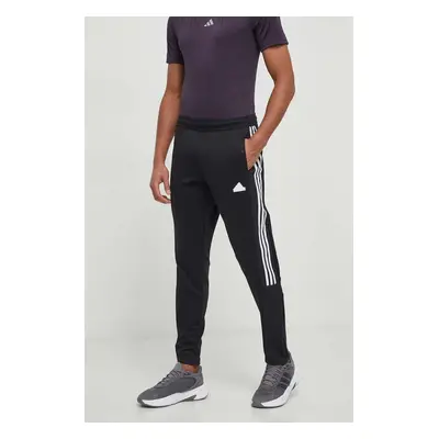 Tepláky adidas TIRO černá barva, vzorované, IP3778