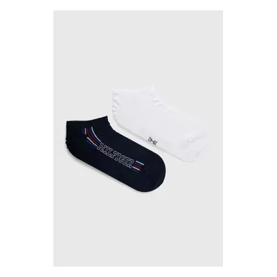 Ponožky Tommy Hilfiger 2-pack pánské, tmavomodrá barva, 701227293