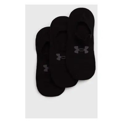 Ponožky Under Armour 3-pack černá barva