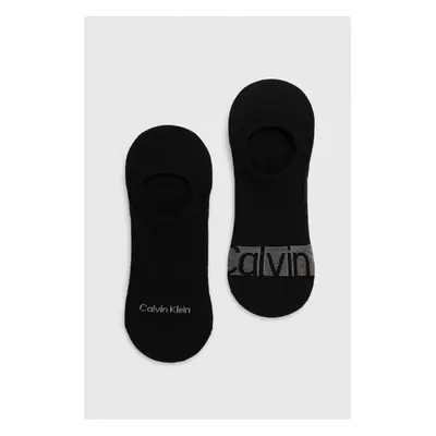 Ponožky Calvin Klein 2-pack pánské, černá barva, 701226648