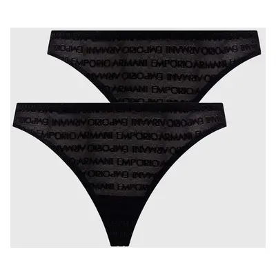 Kalhotky Emporio Armani Underwear 2-pack černá barva, 163337 3F204