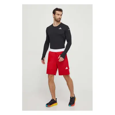 Tréninkové šortky adidas Performance červená barva, DY6603