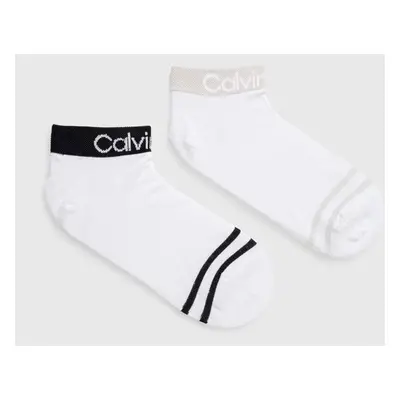 Ponožky Calvin Klein 4-pack dámské, bílá barva, 701220511