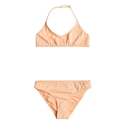 Dvoudílné dětské plavky Roxy BASIC ACTIVE oranžová barva