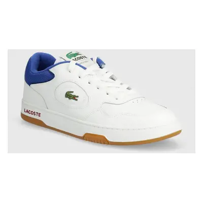 Kožené sneakers boty Lacoste Lineset Contrasted Collar Leather bílá barva, 47SMA0060