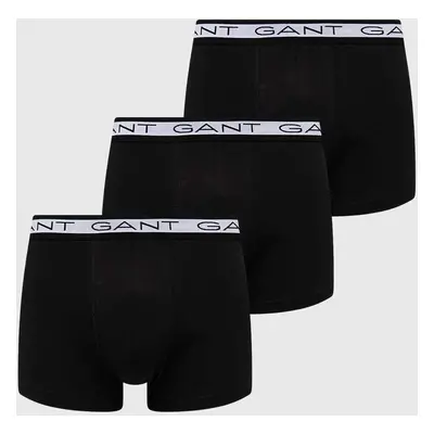 Boxerky Gant 3-pack pánské, černá barva, 900003053