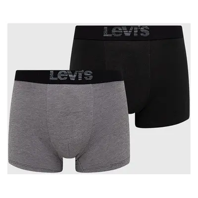 Boxerky Levi's pánské, černá barva, 37149.0625-greyblack