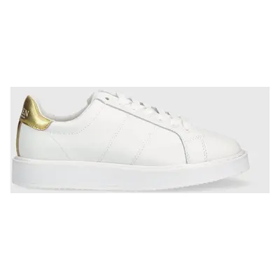 Kožené sneakers boty Lauren Ralph Lauren Angeline bílá barva, 80287600000000000