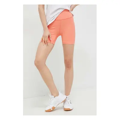 Sportovní šortky Helly Hansen Allure dámské, oranžová barva, hladké, high waist