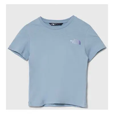 Dětské bavlněné tričko The North Face RELAXED GRAPHIC TEE 2 tyrkysová barva