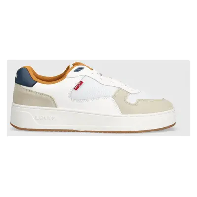 Sneakers boty Levi's GLIDE bílá barva, 235200.51