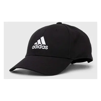 Bavlněná baseballová čepice adidas Performance černá barva, s aplikací, II3513