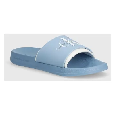 Pantofle Calvin Klein Jeans SLIDE MONOGRAM TPU dámské, YW0YW00585