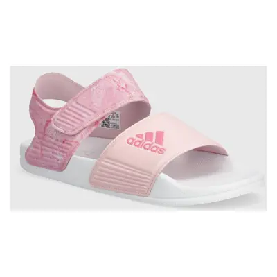 Dětské sandály adidas ADILETTE SANDAL K růžová barva