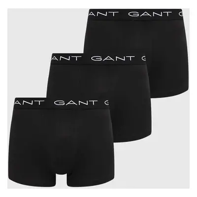 Boxerky Gant 3-pack pánské, černá barva, 900013003