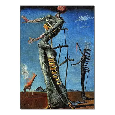 Reprodukce Salvador Dali, Hořící žirafa 40x50 cm