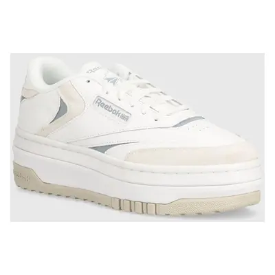 Kožené sneakers boty Reebok Classic Club C bílá barva, 100201959