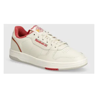 Kožené sneakers boty Reebok Classic Phase Court béžová barva, 100201958