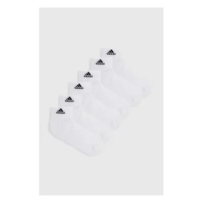 Ponožky adidas Performance C SPW ANK 6P 6-pack bílá barva, HT3442