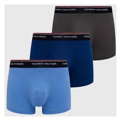 Boxerky Tommy Hilfiger 3-pack pánské, červená barva, 1U87903842