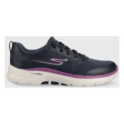 Běžecké boty Skechers GOwalk 6 tmavomodrá barva