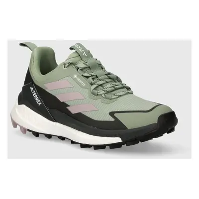 Boty adidas TERREX Free Hiker 2 Low GTX dámské, zelená barva, IE5100