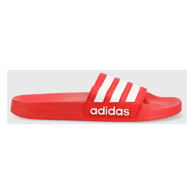 Pantofle adidas červená barva, GZ5923