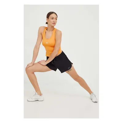 Tréninkové šortky Reebok Athlete dámské, černá barva, hladké, medium waist