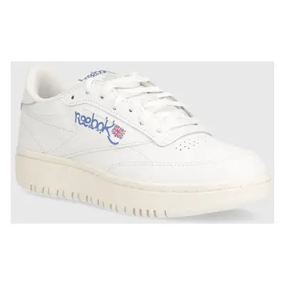 Kožené sneakers boty Reebok Classic Club C bílá barva, 100074478