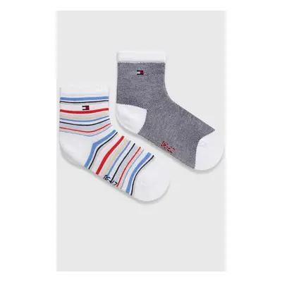 Dětské ponožky Tommy Hilfiger 2-pack šedá barva