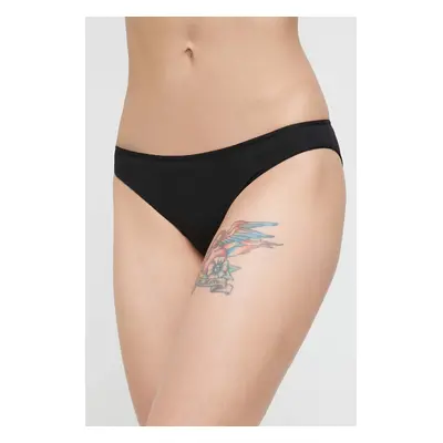 Tanga women'secret 3-pack černá barva, 7682867.1