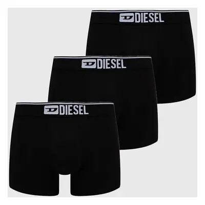 Boxerky Diesel UMBX-DAMIEN-THREE PACK BOXERS 3-pack pánské, černá barva, 00ST3V.0GDAC