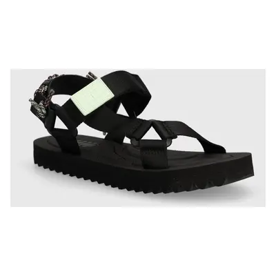 Sandály Tommy Jeans TJW EVA SANDAL dámské, černá barva, EN0EN02530