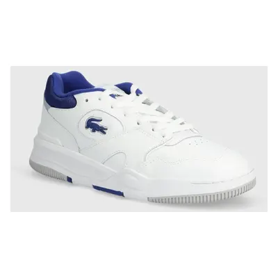 Kožené sneakers boty Lacoste Lineshot Contrasted Collar Leather bílá barva, 47SMA0061