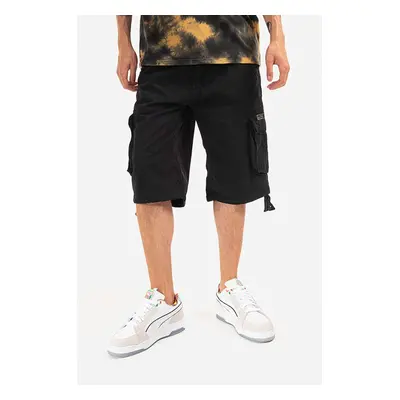 Bavlněné šortky Alpha Industries Jet Short černá barva, 191200.03-black