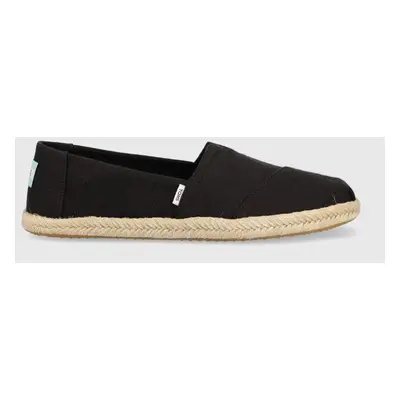 Espadrilky Toms Alpargata Rope černá barva, 10019670