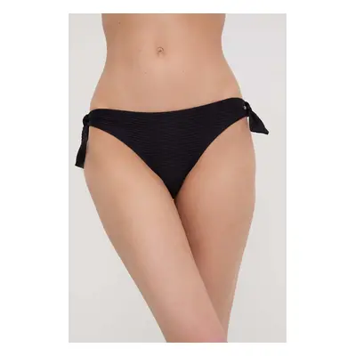 Plavkové kalhotky Pepe Jeans WAVE KNOT BIKINI černá barva, PLB10499