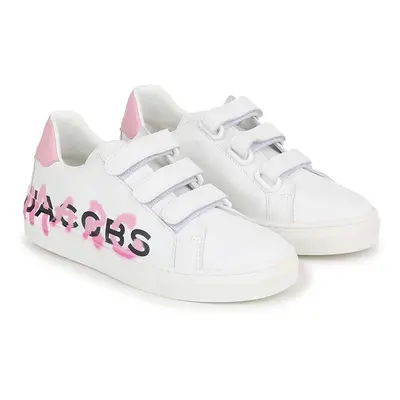 Dětské kožené sneakers boty Marc Jacobs bílá barva