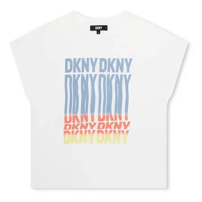 Dětské tričko Dkny bílá barva